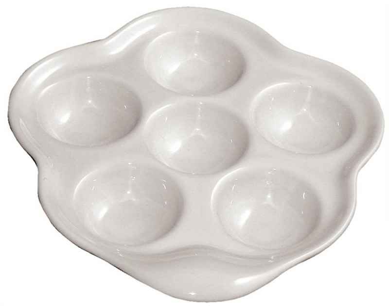 SCHNECKENPFANNE ( für 6 Schnecken) Weiss