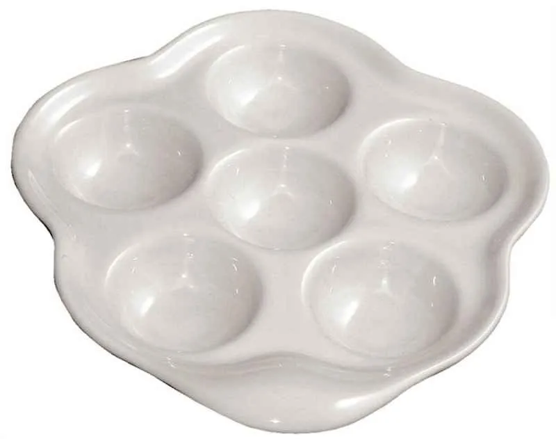 SCHNECKENPFANNE ( für 6 Schnecken) Weiss