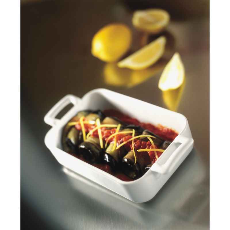 Preview: AUFLAUFFORM 250 cl RECHTECKIG Weiss 