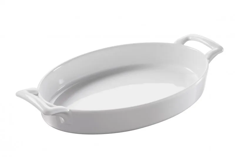 AUFLAUFFORM 100 cl OVAL MIT GRIFFEN Weiss