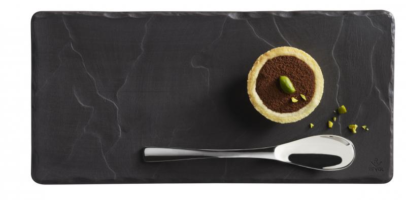 Preview: TABLETT/ TELLER/ Untertasse für Cappuccino Becher 25 x 12 cm Matt schiefer