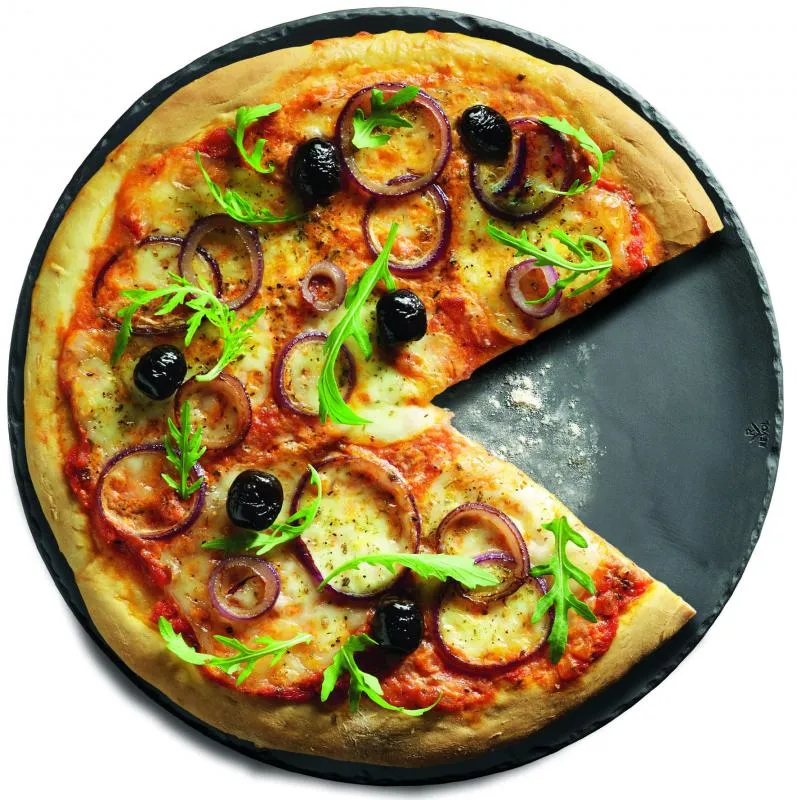 STEAKTELLER RUND 32 cm Matt schiefer style