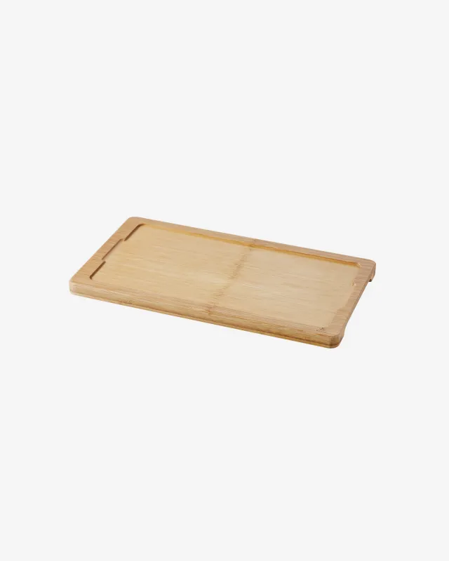 HOLZTABLETT 34 x 19,5 cm FÜR STEAKTELLER 30 x 16 cm Bambus