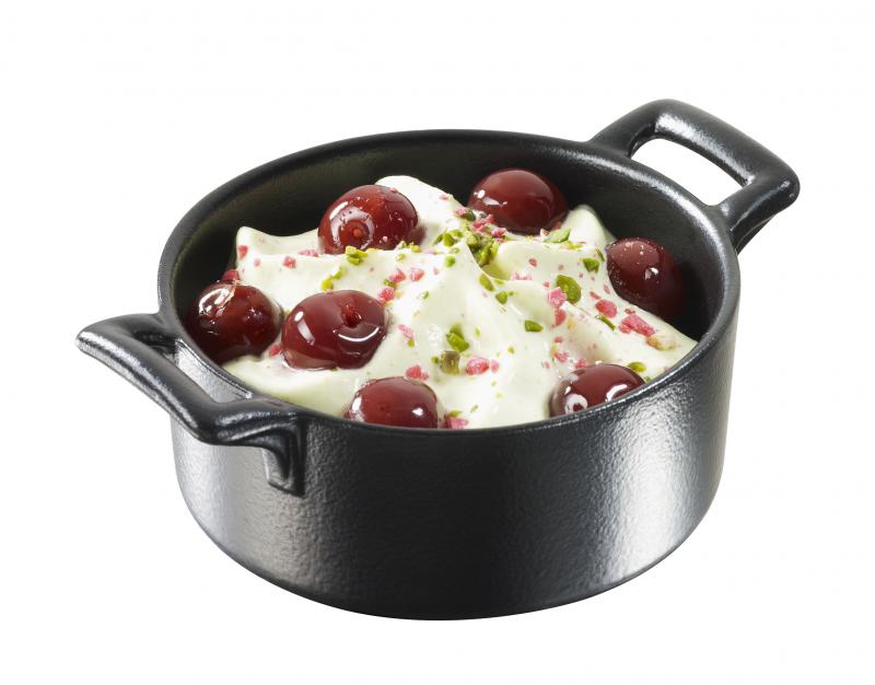 Preview: RAGOUTFÖRMCHEN 15 cl RUND Gusseisenoptik