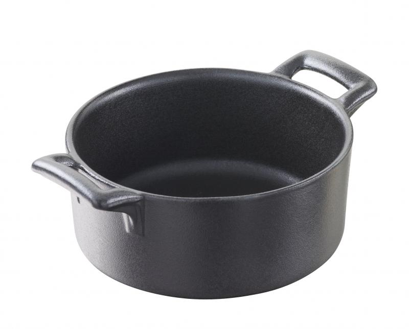 Preview: RAGOUTFÖRMCHEN 15 cl RUND Gusseisenoptik