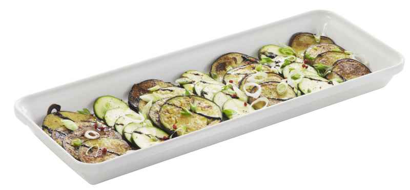 Preview: LONDRES RECHTECKIGE AUFLAUFFORM 49,5 x 20 x 4,5 cm Weiss REVOL