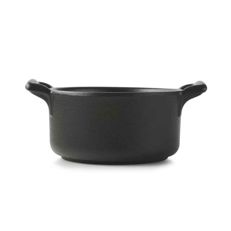 Preview: KASSEROLLE OHNE DECKEL 20 cl RUND Gusseisenoptik