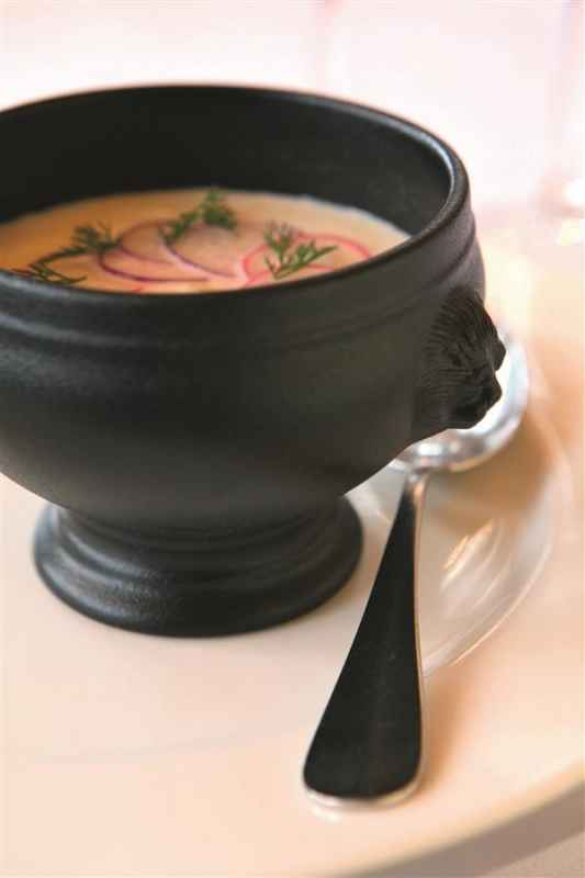 Preview: LOEWENKOPF - SUPPENSCHUESSEL in gusseisener Optik 35 cl