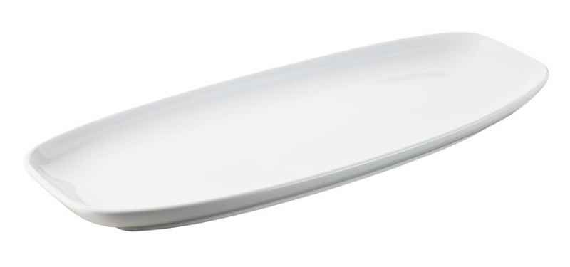 Preview: CLUB TELLER/ PLATTE/ SERVIERPLATTE 36 cm x 15 cm Weiss