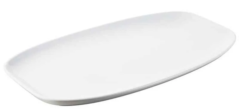 CLUB TELLER/ PLATTE/ SERVIERPLATTE 36 x 21 cm Weiss