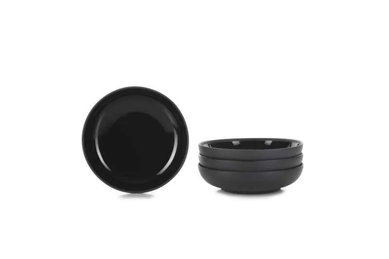 GOURMET TELLER SOLID schwarz 17,5 CM