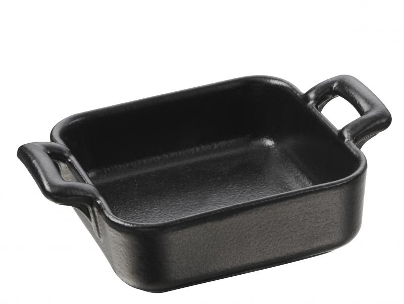 Preview: SCHÄLCHEN 5 cl QUADRATISCH Gusseisenoptik