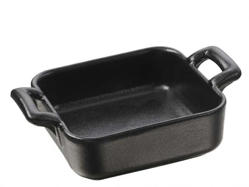 SCHÄLCHEN 5 cl QUADRATISCH Gusseisenoptik