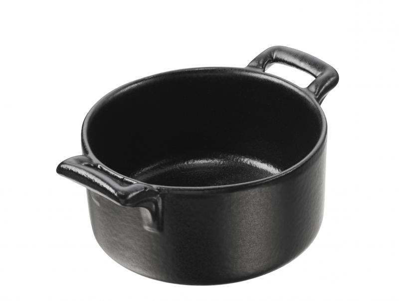 Preview: RAGOUTFÖRMCHEN 8 cl RUND Gusseisenoptik