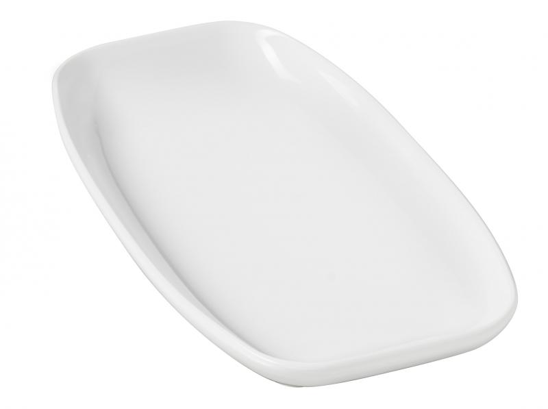 Preview: CLUB RECHTECKIGER TELLER/ PLATTE/ SERVIERPLATTE 24 cm Weiss