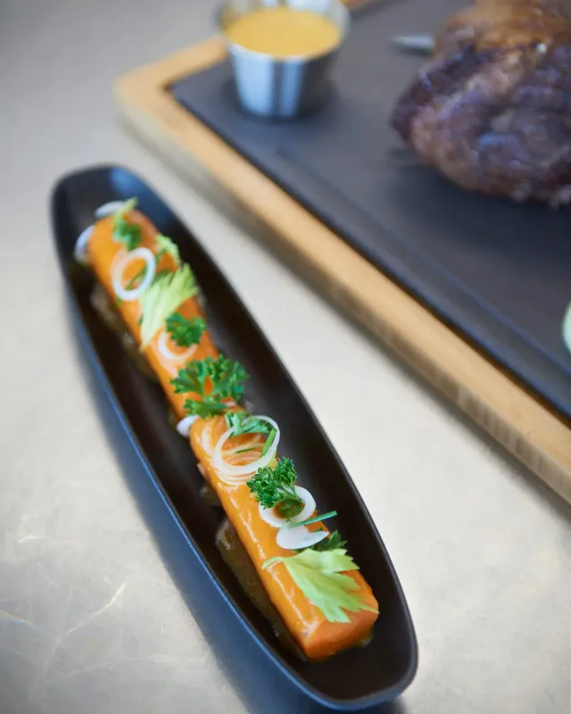 HOLZTABLETT 37,5 x 28 cm FÜR STEAKTELLER 33 x 24 cm Bambus