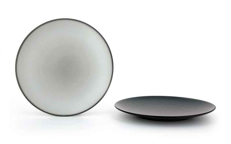 Preview: EQUINOXE FLACHER TELLER/BROTTELLER 16 cm Gusseisener optik