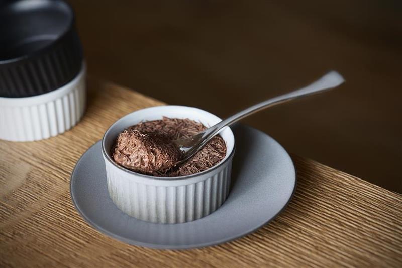 Preview: EQUINOXE FLACHER TELLER/DESSERTTELLER 21,5 cm Pfeffer