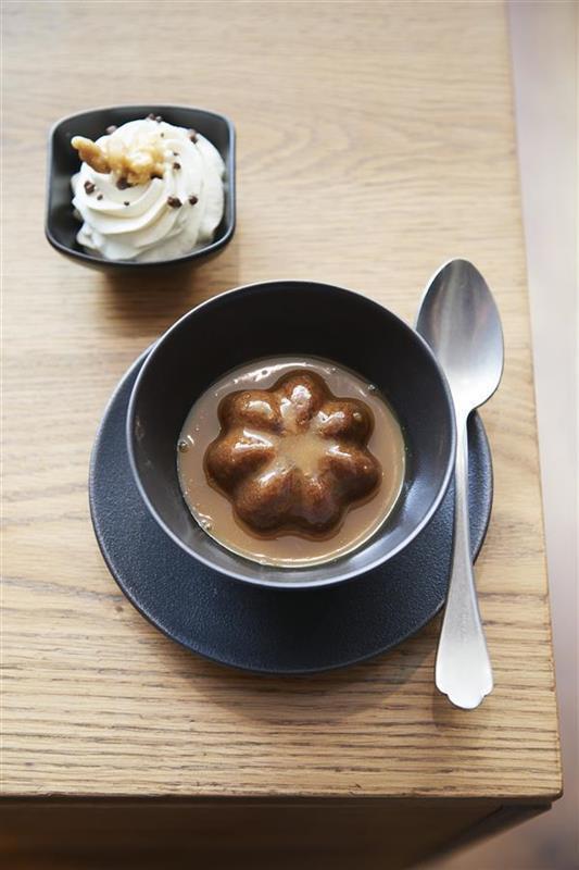 Preview: EQUINOXE FLACHER TELLER/DESSERTTELLER 21,5 cm Gusseisener optik