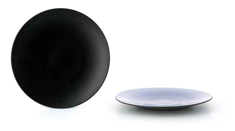 Preview: EQUINOXE FLACHER TELLER 28 cm Pfeffer