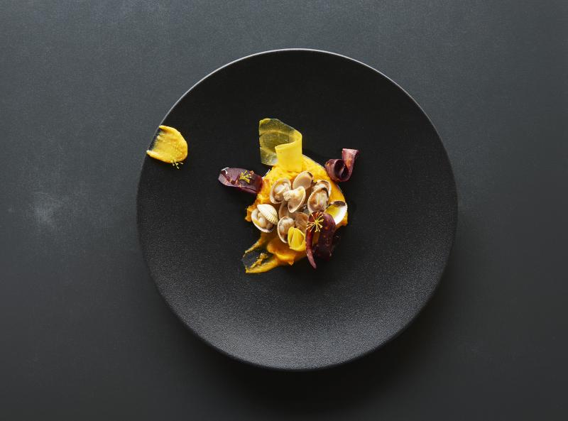 Preview: EQUINOXE FLACHER TELLER/PLATZTELLER 31,5 cm Gusseisener optik