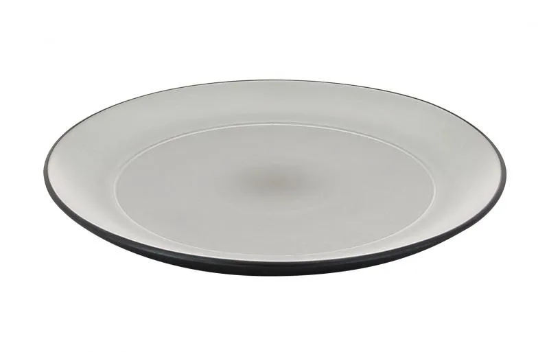 EQUINOXE FLACHER TELLER FÜR DIM SUM 22 CM Pfeffer