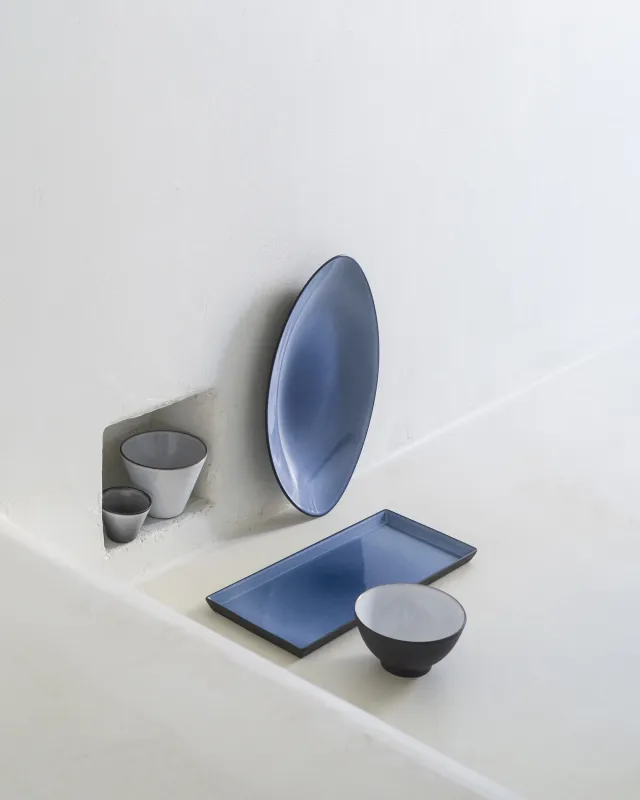 EQUINOXE RECHTECKIGE PLATTE/RECHTECKIGER TELLER 32,5 cm Gusseisener optik