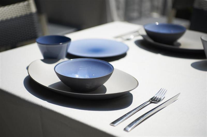 Preview: EQUINOXE SERVIERTELLER 35 cm Cirrusblau