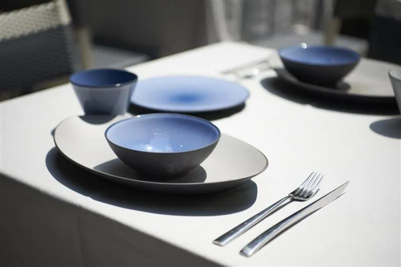 EQUINOXE SERVIERTELLER 35 cm Cirrusblau