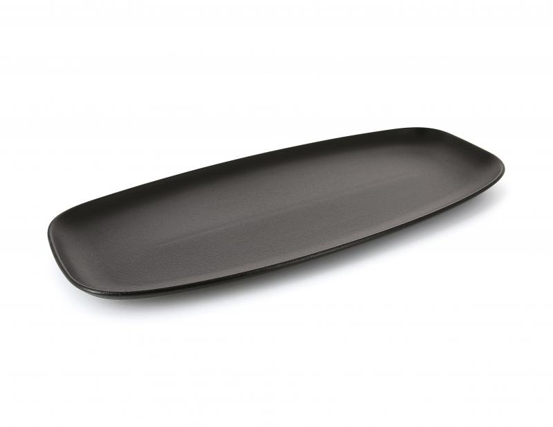 Preview: CLUB PLATTE/ SERVIERPLATTE RECHTECKIG in gusseisener Optik