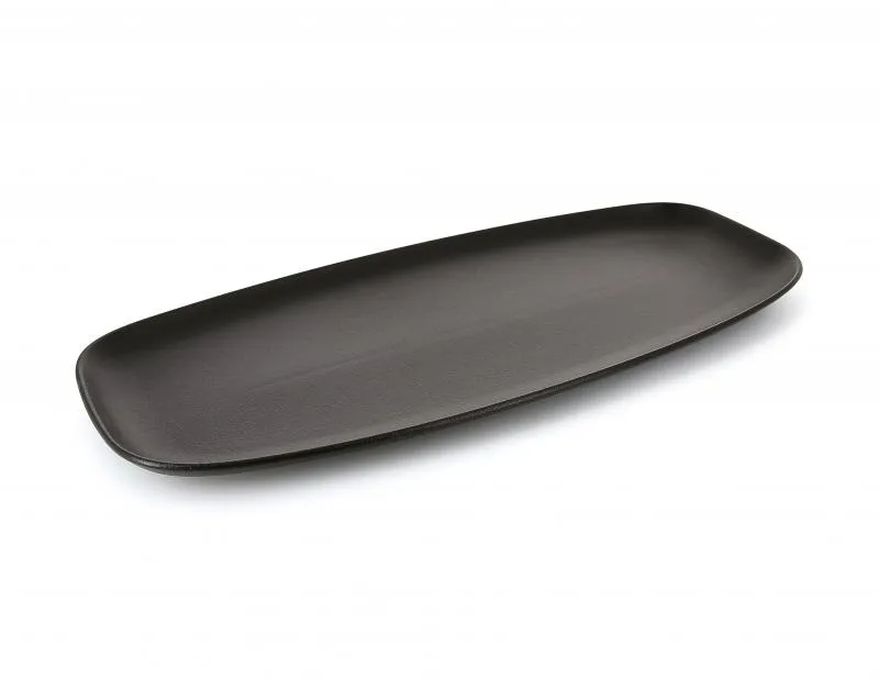 CLUB PLATTE/ SERVIERPLATTE RECHTECKIG in gusseisener Optik