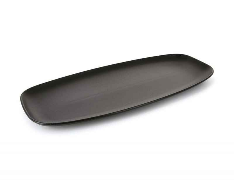 Preview: CLUB PLATTE/ SERVIERPLATTE RECHTECKIG in gusseisener Optik