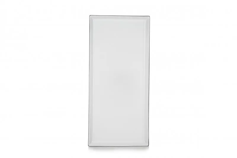 EQUINOXE RECHTECKIGE PLATTE/RECHTECKIGER TELLER 32,5 cm Weiss Kumulus