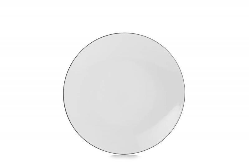 Preview: EQUINOXE FLACHER TELLER 24 cm Weiss Kumulus