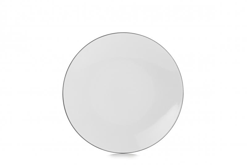 Preview: EQUINOXE FLACHER TELLER 26 cm Weiss Kumulus