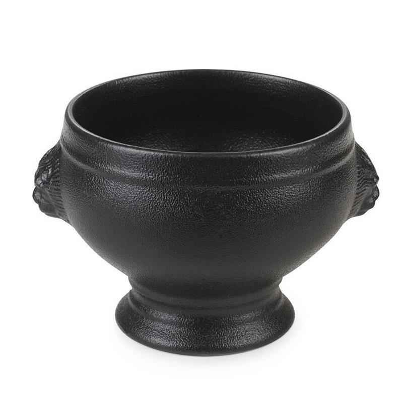 Preview: LOEWENKOPF - SUPPENSCHUESSEL in gusseisener Optik 35 cl