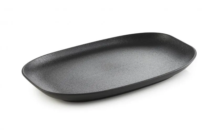 CLUB TELLER/ PLATTE/ SERVIERPLATTE 29 cm in gusseisener Optik