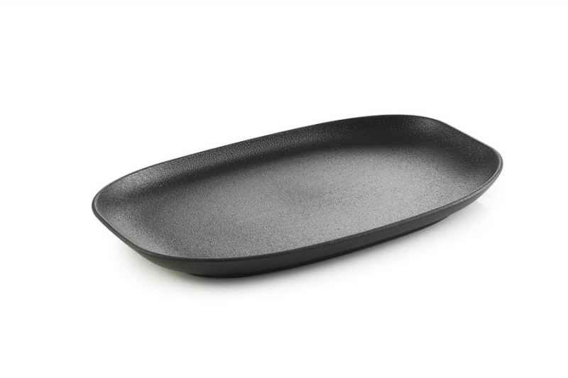 Preview: CLUB TELLER/ PLATTE/ SERVIERPLATTE 29 cm in gusseisener Optik