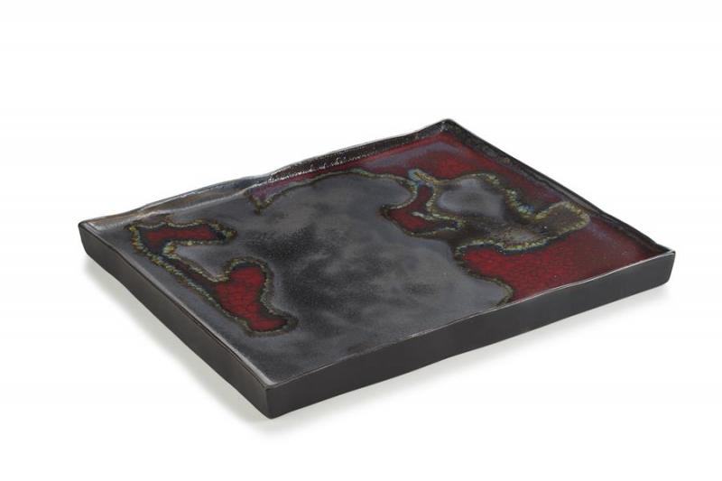 Preview: SOLSTICE RECHTECKIGER TELLER/ PLATTE/ SERVIERPLATTE REVOL 21 CM Solar Storm