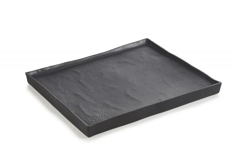 SOLSTICE RECHTECKIGER TELLER/ PLATTE/ SERVIERPLATTE REVOL 21CM Black Moon