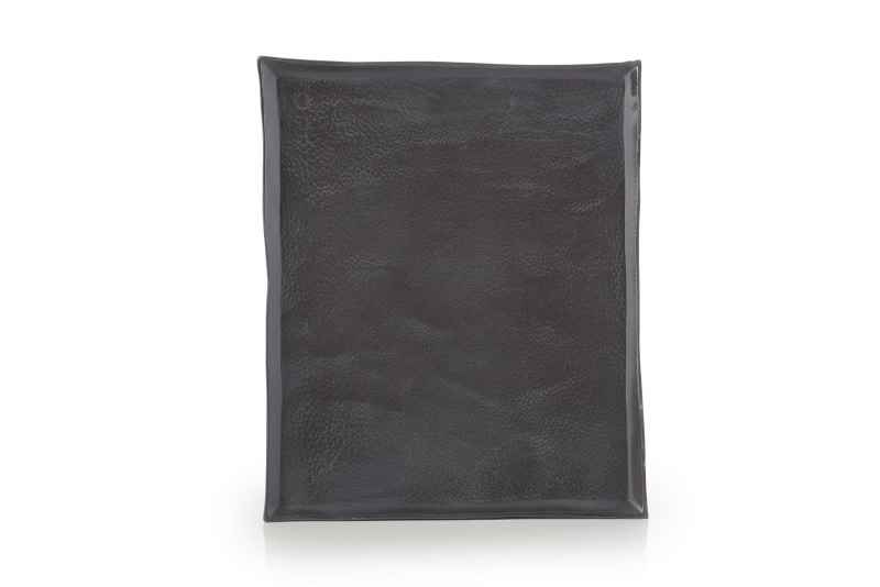 SOLSTICE RECHTECKIGER TELLER 21CM Black Moon