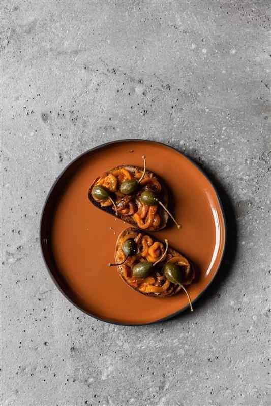 Preview: CARACTERE FLACHER TELLER 26 cm Zimt