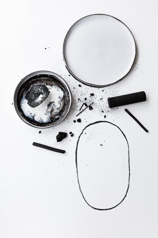 Preview: CARACTERE FLACHER TELLER 28 cm Kumuluswolke weiss