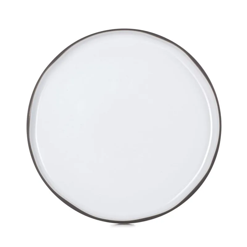 CARACTERE FLACHER TELLER 28 cm Kumuluswolke weiss