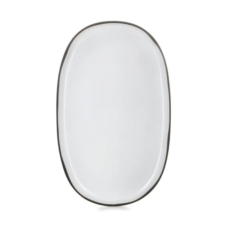 CARACTERE SERVIERTELLER 35,5 cm Kumuluswolke weiss