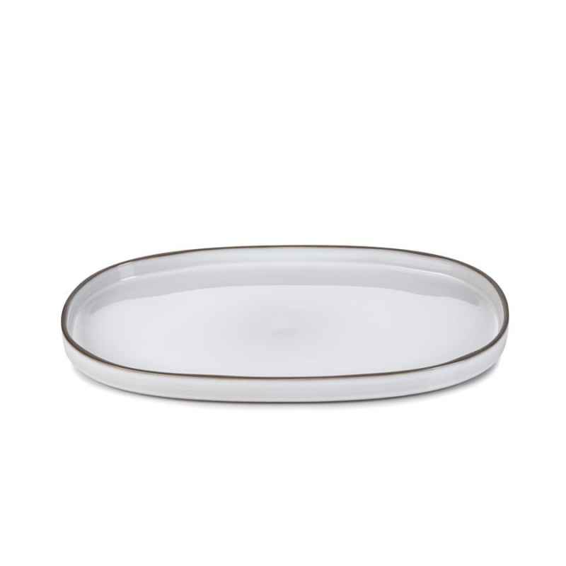 CARACTERE SERVIERTELLER 35,5 cm Kumuluswolke weiss