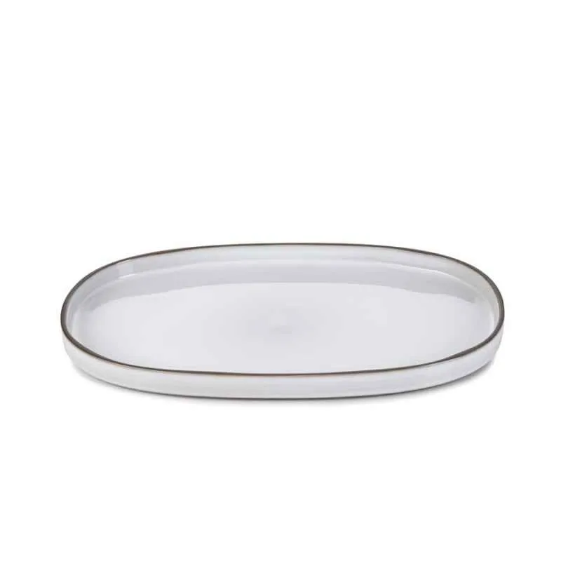 CARACTERE SERVIERTELLER 35,5 cm Kumuluswolke weiss
