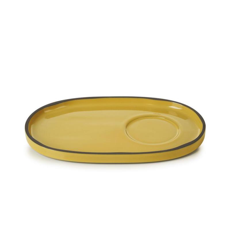 Preview: CARACTERE UNTERTASSE 18x11,1x1,5 cm Kurkuma