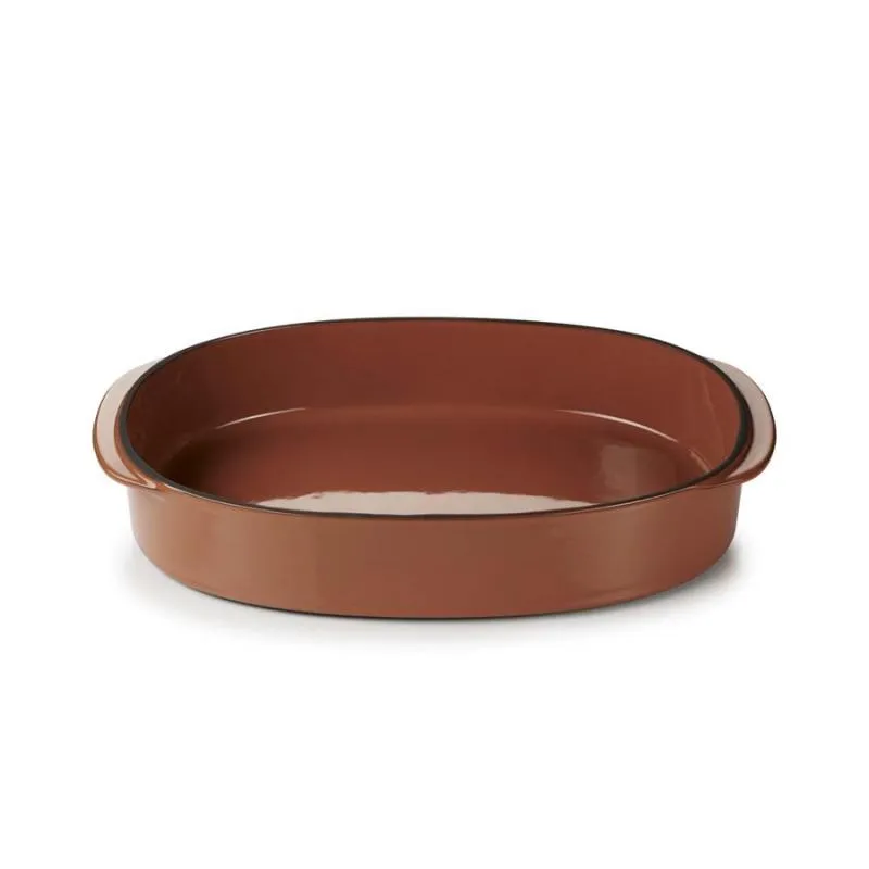 CARACTERE RECHTECKIGE Auflaufform 34 x 25 cm Zimt REVOL