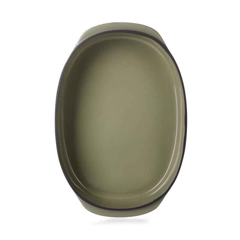 Preview: CARACTERE RECHTECKIGE Auflaufform 34 x 25 cm Kardamom REVOL